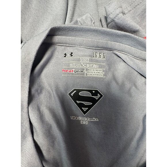 Under Armour Man of Steel Alter Ego Loose Heat Gear T-Shirt Size L - Picture 3 of 8